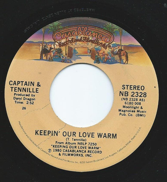 Captain & Tennille* : Keepin' Our Love Warm (7", Single)