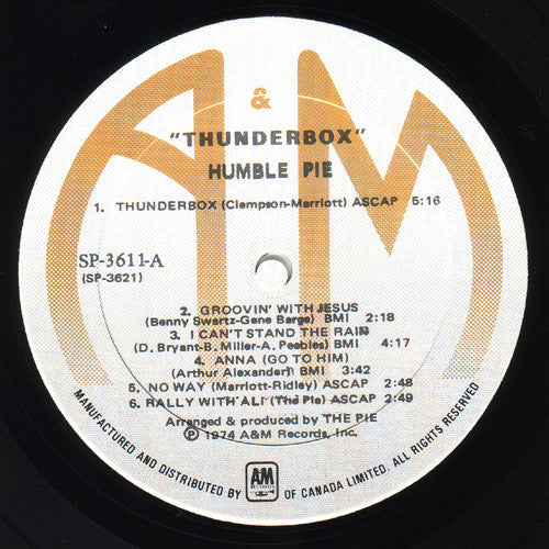 Humble Pie : Thunderbox (LP, Album)