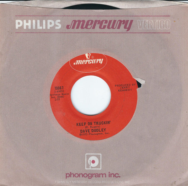 Dave Dudley : Keep On Truckin'  (7", Single, San)
