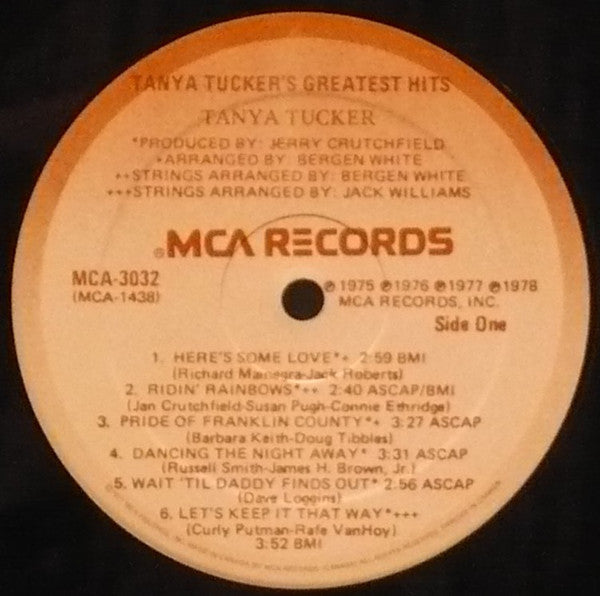 Tanya Tucker : Tanya Tucker's Greatest Hits (LP, Comp)