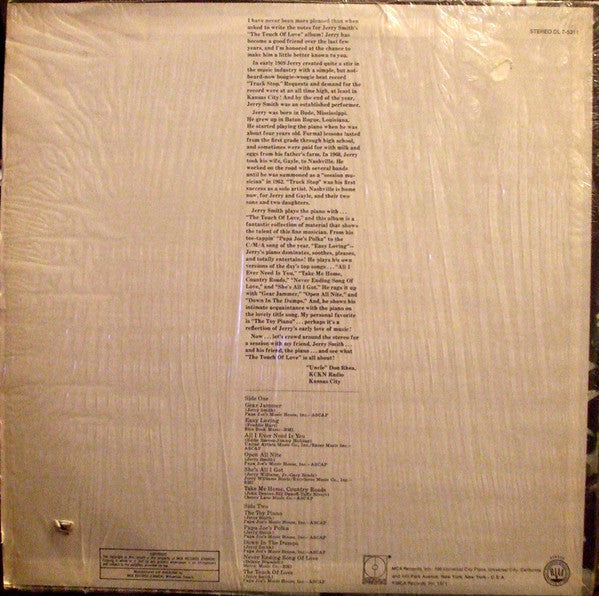 Jerry Smith (4) : The Touch Of Love (LP, Album)