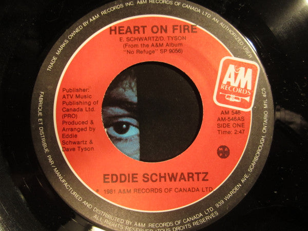 Eddie Schwartz : Heart On Fire (7")