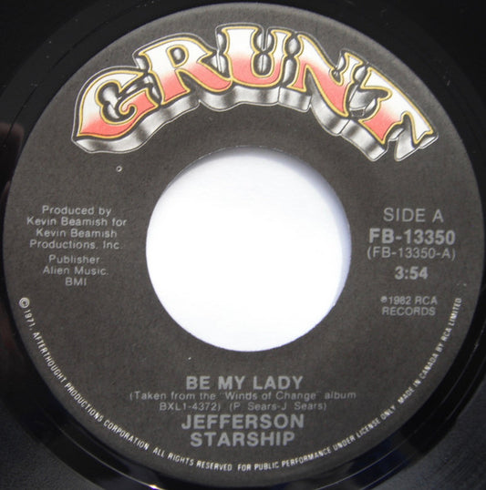 Jefferson Starship : Be My Lady (7", Single)
