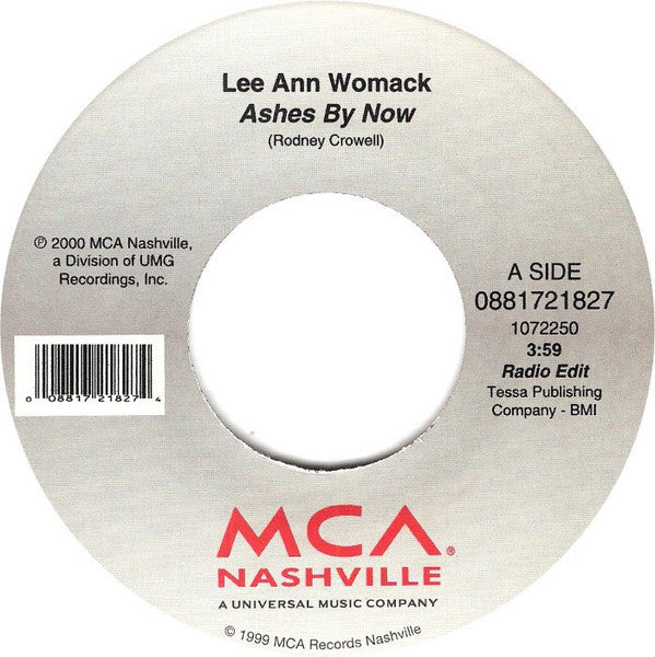 Lee Ann Womack : Ashes By Now (7", Single)