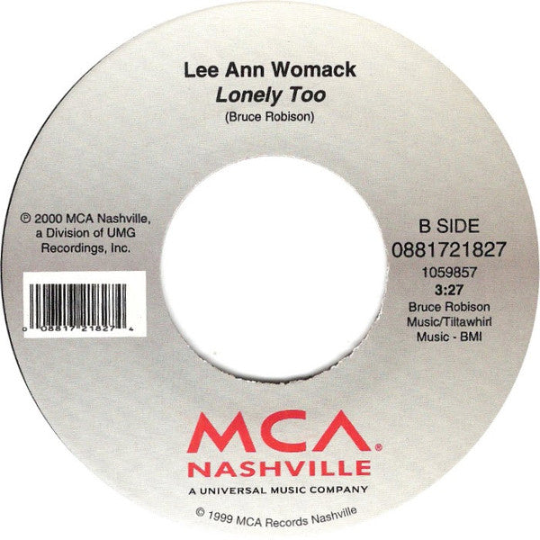 Lee Ann Womack : Ashes By Now (7", Single)