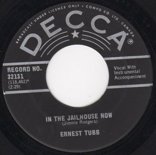 Ernest Tubb : In The Jailhouse Now (7")