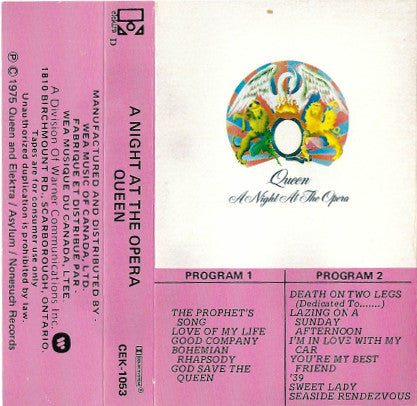 Queen : A Night At The Opera (Cass, Album)