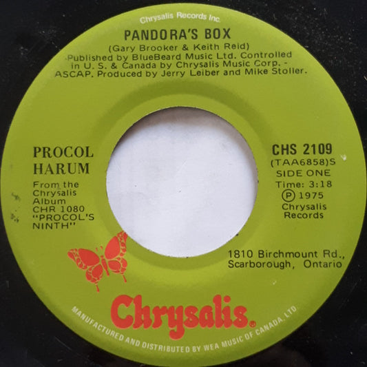 Procol Harum : Pandora's Box (7", Single)