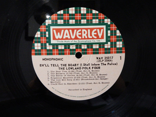 The Lowland Folk Four* : Eh'll Tell The Boaby ( I Shall Inform The Police ) (LP, Mono)