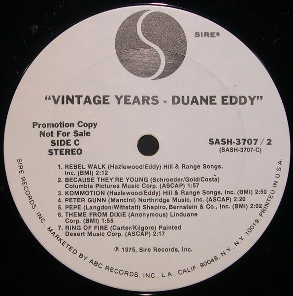 Duane Eddy : The Vintage Years (2xLP, Comp, Promo, Gat)
