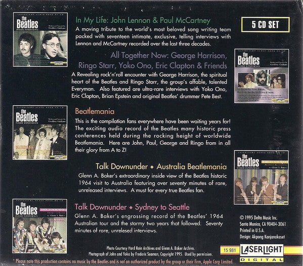 The Beatles : The Beatles Inside Interviews (5xCD, Club + Box, Comp, Club)