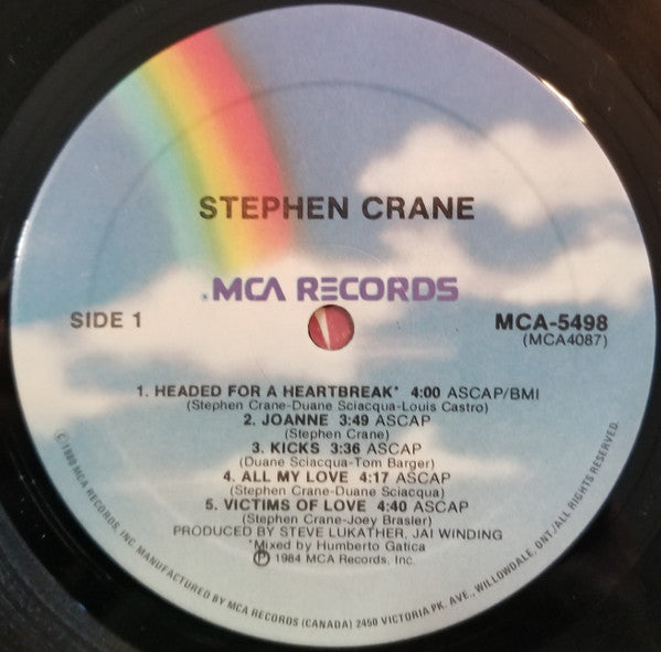 Stephen Crane* : Kicks (LP, Album)