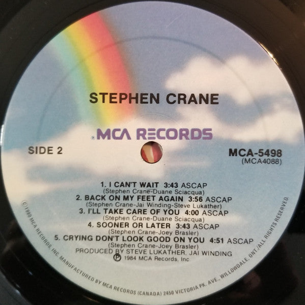 Stephen Crane* : Kicks (LP, Album)