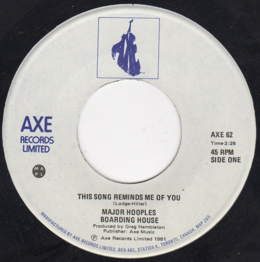 Major Hoople's Boarding House : This Song Reminds Me of You (7")