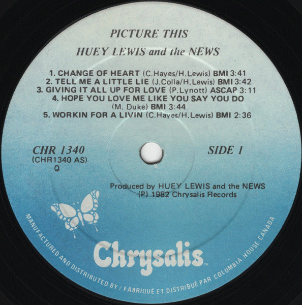 Huey Lewis And The News* : Picture This (LP, Album, Club)
