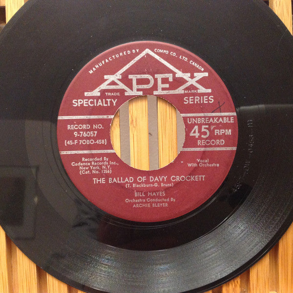 Bill Hayes : The Ballad Of Davy Crockett / Farewell (7", Single)