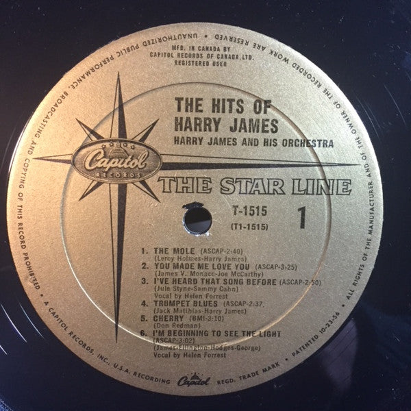 Harry James (2) : The Hits Of Harry James (LP, Comp, Mono)