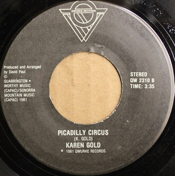 Karen Gold (2) : Tell It To My Face (7", Single)