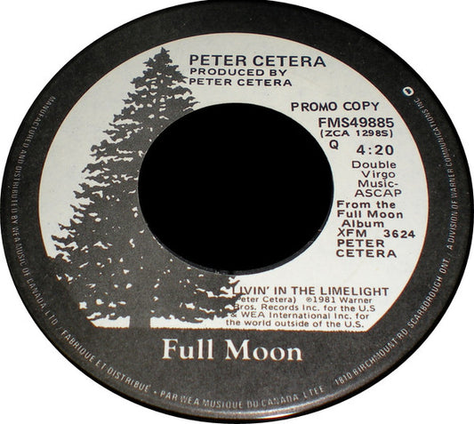 Peter Cetera : Livin' In The Limelight / How Many Times - Promo - Canada (7", Promo)