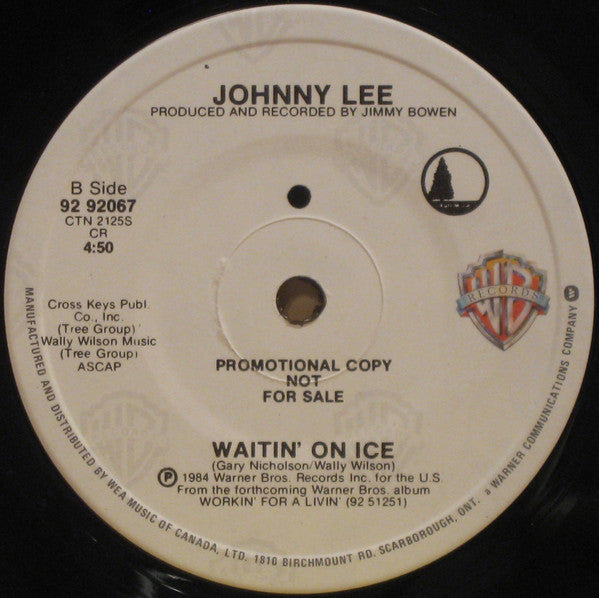 Johnny Lee (3) : You Could've Heard A Heart Break (7", Single, Promo)