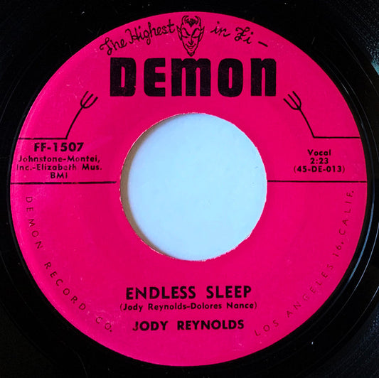 Jody Reynolds : Endless Sleep (7", Single)