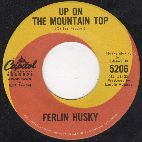 Ferlin Husky : Up On The Mountain Top (7", Single)