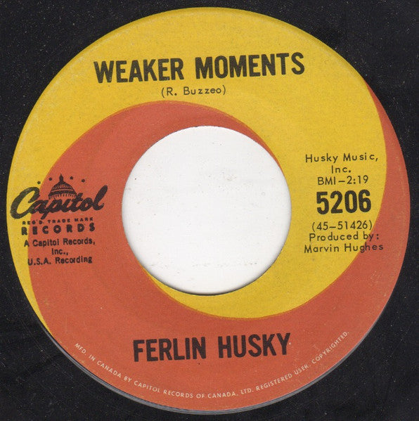 Ferlin Husky : Up On The Mountain Top (7", Single)