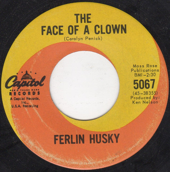 Ferlin Husky : The Face Of A Clown (7", Single)