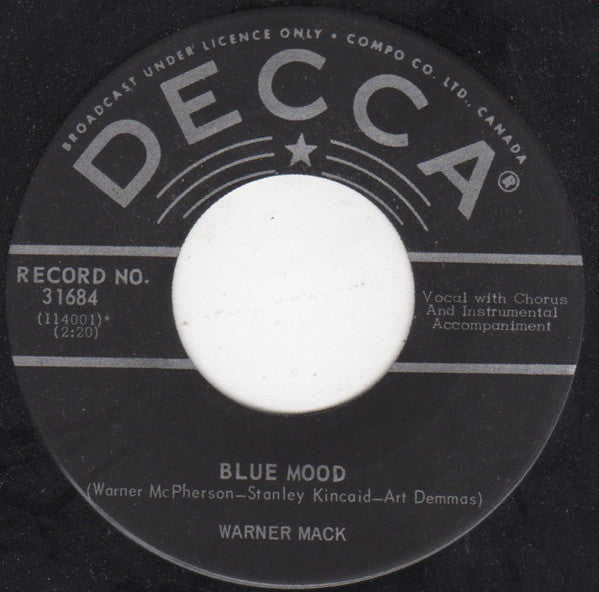Warner Mack : Blue Mood (7", Single)