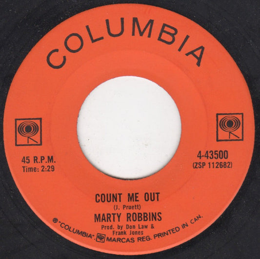 Marty Robbins : Count Me Out (7", Single)