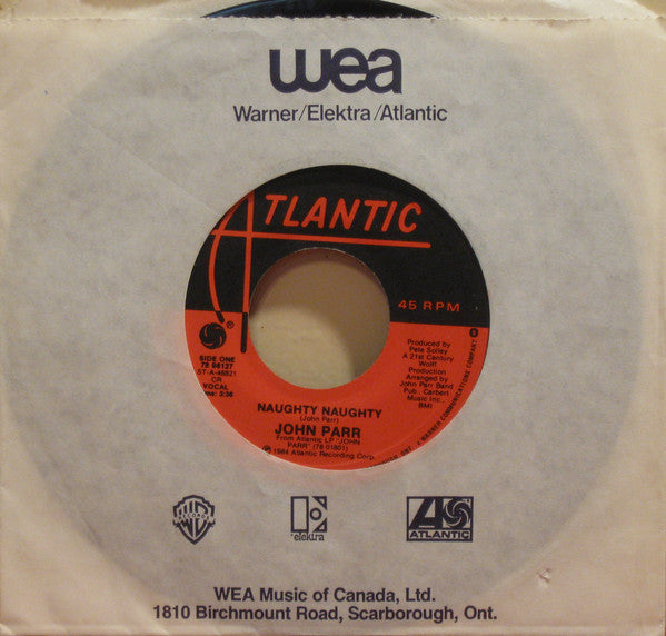 John Parr : Naughty Naughty (7", Single)
