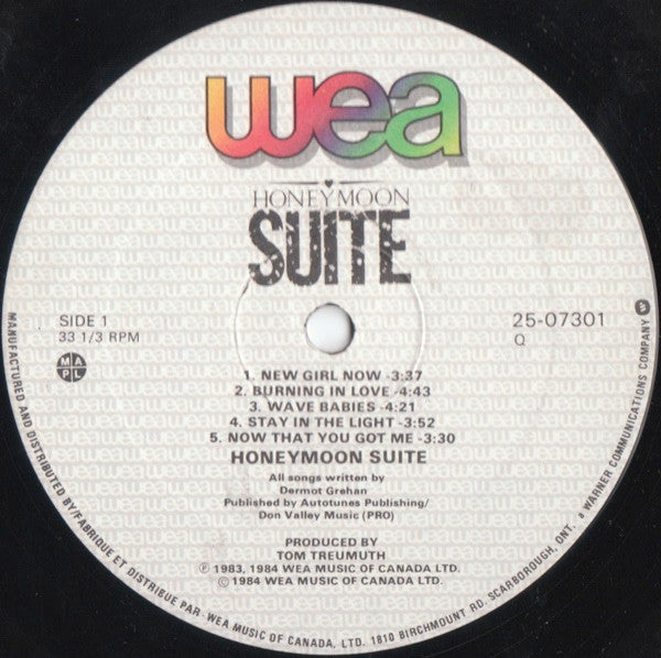 Honeymoon Suite : Honeymoon Suite (LP, Album)