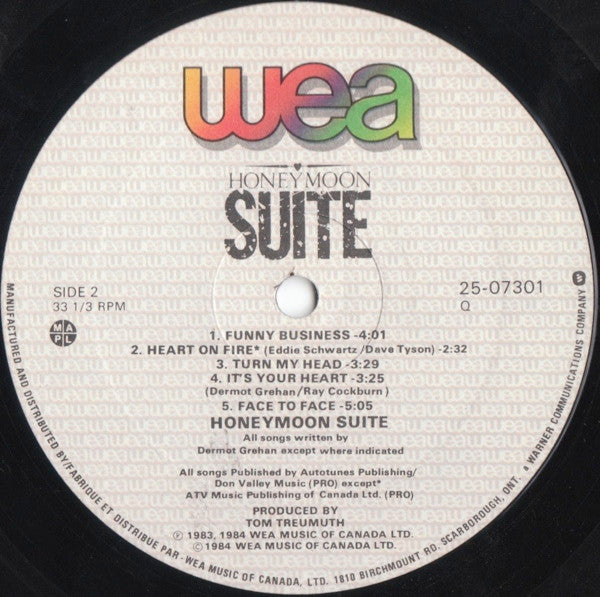 Honeymoon Suite : Honeymoon Suite (LP, Album)
