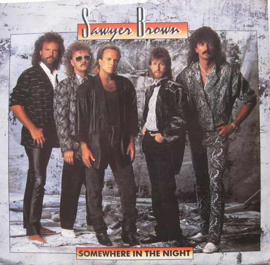 Sawyer Brown : Somewhere In The Night (7", Single, Promo)