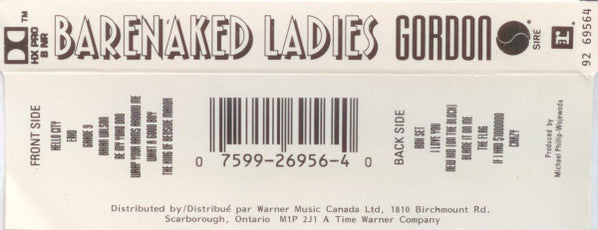 Barenaked Ladies : Gordon (Cass, Album, Dol)