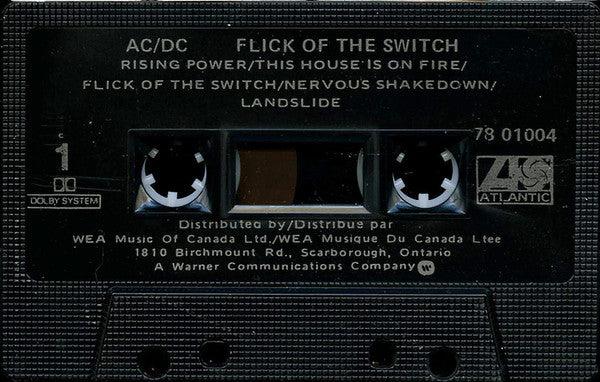 AC/DC : Flick Of The Switch (Cass, Album)