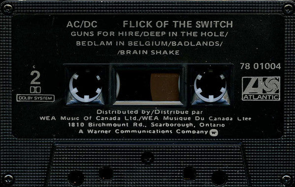 AC/DC : Flick Of The Switch (Cass, Album)