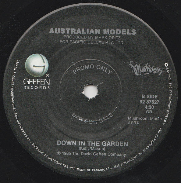 Models (2) : Out Of Mind Out Of Sight (7", Single, Promo, Sol)