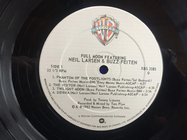 Full Moon (5) Feat. Neil Larsen And Buzzy Feiten : Full Moon (LP, Album)