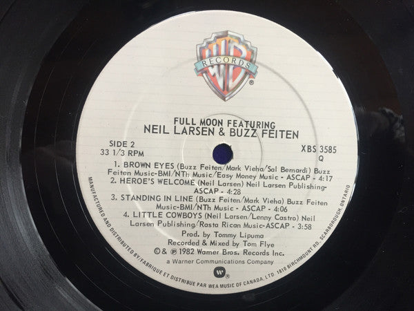 Full Moon (5) Feat. Neil Larsen And Buzzy Feiten : Full Moon (LP, Album)