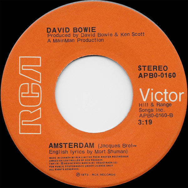 David Bowie : Sorrow (7", Single)