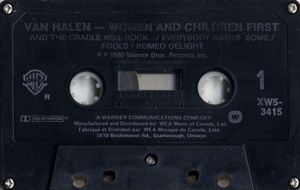 Van Halen : Women And Children First (Cass, Album, Dol)