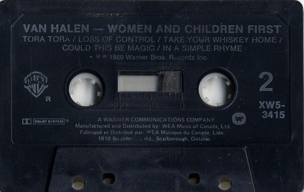 Van Halen : Women And Children First (Cass, Album, Dol)