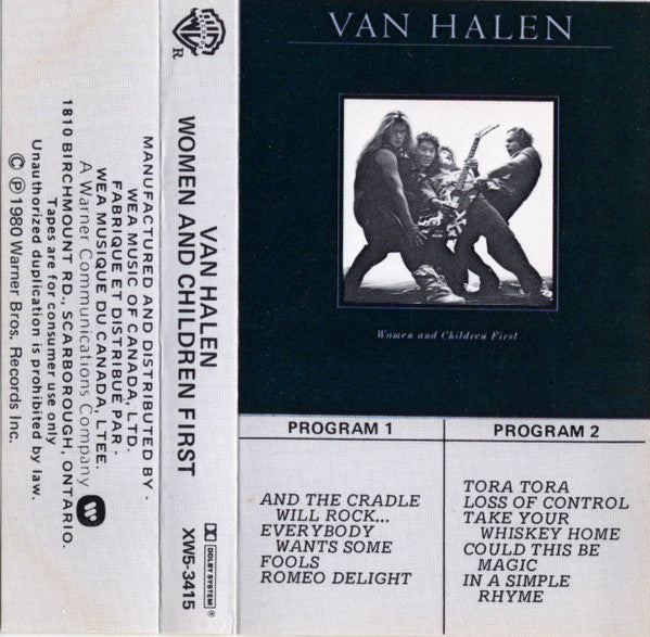 Van Halen : Women And Children First (Cass, Album, Dol)