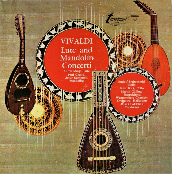 Vivaldi*, Jörg Faerber : Lute And Mandolin Concerti (LP)