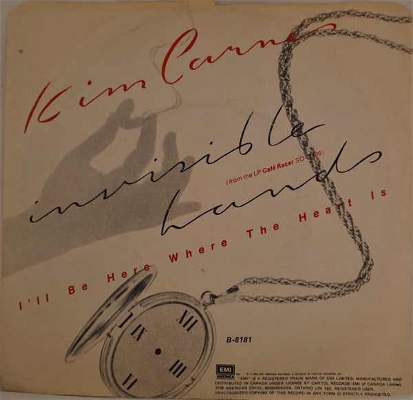 Kim Carnes : Invisible Hands (7", Single)