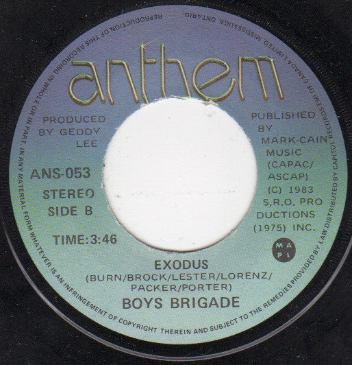 Boys Brigade : The Passion Of Love (7", Single)