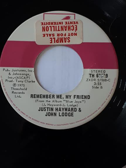 Justin Hayward & John Lodge : I Dreamed Last Night (7", Single)