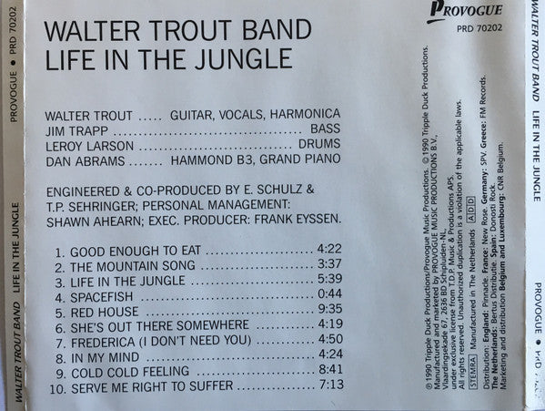 Walter Trout Band : Life In The Jungle (CD, Album)