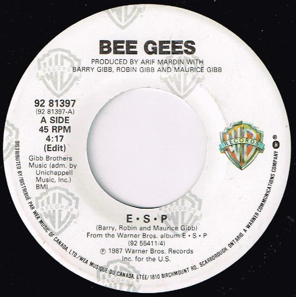 Bee Gees : E · S · P (7", Single)